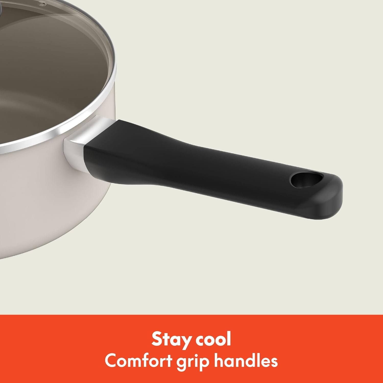 bella 21 Piece Kitchen Set with EverGood Ceramic Nonstick Coating, Dishwasher & Oven Safe, All Stovetops Compatible, Tempered Glass Lids & Cool Touch Handles, Oatmilk