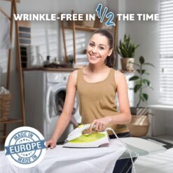 Bartnelli Classic Ironing Board with New Patent Technology, 4 Layer Cover & Pad, Height Adjustable, 4 Premium Steel Legs