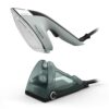 Rowenta 2-in-1 Duo Force Iron and Steamer for Clothes, 1700W Steam Iron, Stainless Steel Soleplate, Ultra-lightweight, Black & Green