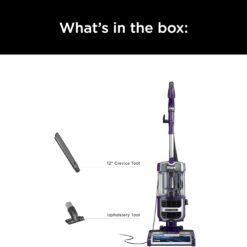 Shark ZD201 Lift-Away Upright Vacuum with Powerfins, Self-Cleaning Brushroll, Anti-Allergen Complete Seal Technology, Eggplant