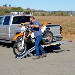 HAUL-MASTER 400 lb. Capacity Receiver-Mount Aluminum Motorcycle Carrier