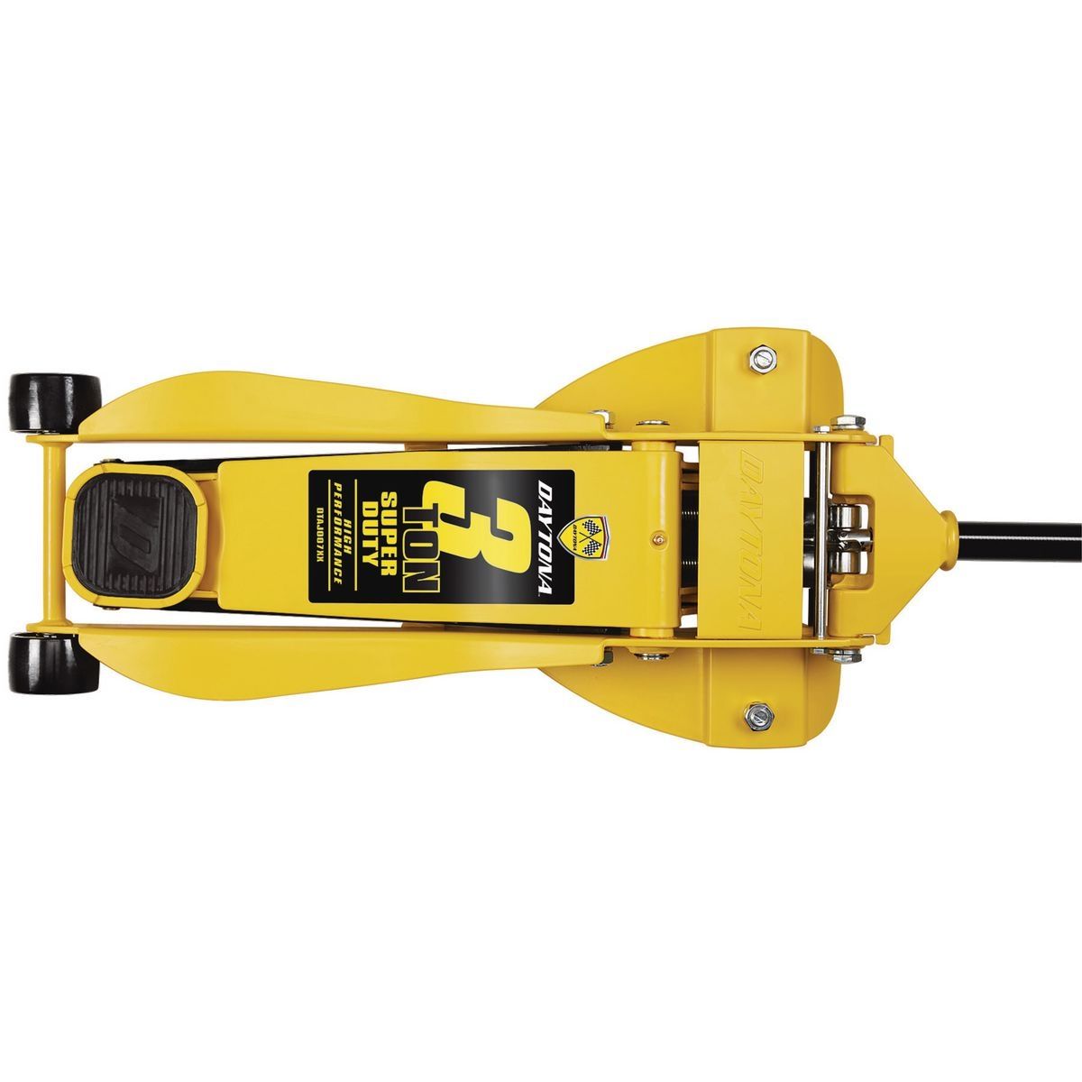 DAYTONA 3 Ton Low-Profile Superduty Floor Jack with RAPID PUMP, Yellow