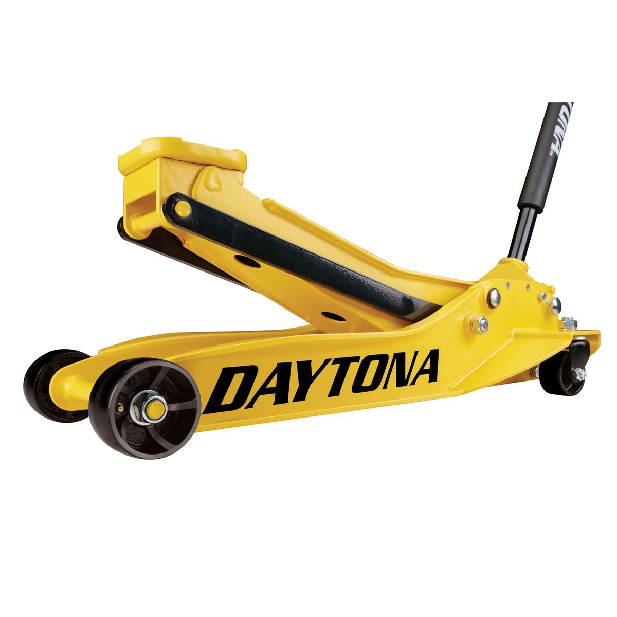 DAYTONA 3 Ton Low-Profile Superduty Floor Jack with RAPID PUMP, Yellow