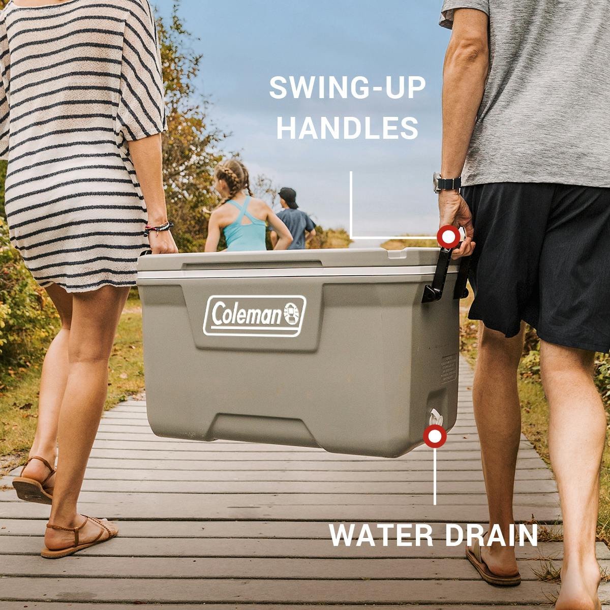 Coleman Classic Series 70-Quart Hard Cooler, Rock