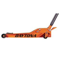 DAYTONA 3 Ton Long-Reach Low-Profile Professional Floor Jack with RAPID PUMP, Orange