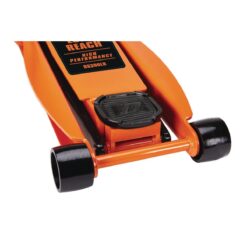 DAYTONA 3 Ton Long-Reach Low-Profile Professional Floor Jack with RAPID PUMP, Orange