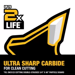 DEWALT 12-in 40 and 80 -Tooth Fine/Rough Finish Tungsten carbide-tipped steel Miter saw blade Set 2 -Pack