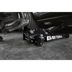 DAYTONA 3 Ton Long-Reach Low-Profile Professional Floor Jack with RAPID PUMP, Black