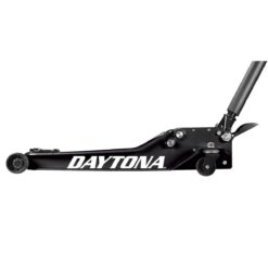 DAYTONA 3 Ton Long-Reach Low-Profile Professional Floor Jack with RAPID PUMP, Black