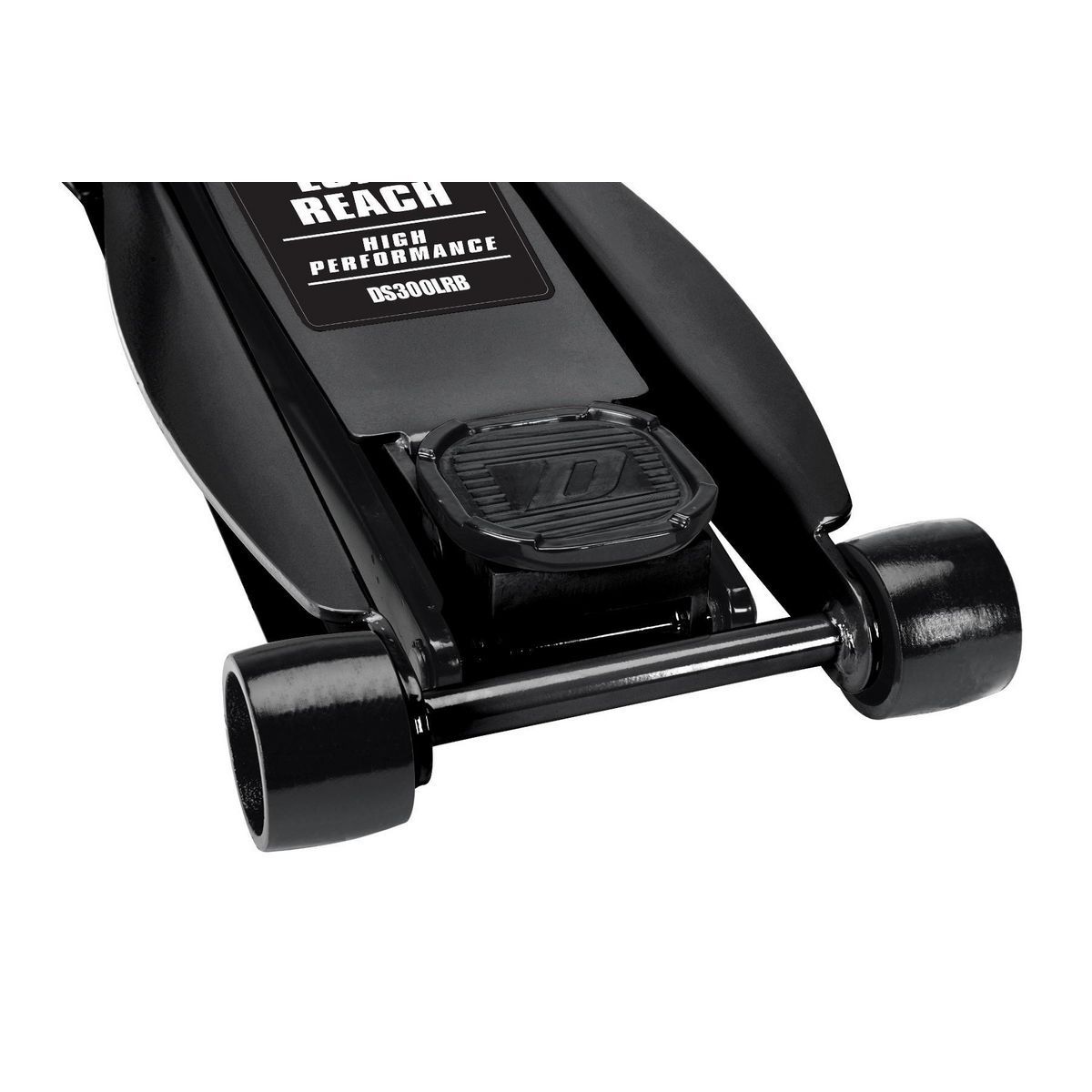 DAYTONA 3 Ton Long-Reach Low-Profile Professional Floor Jack with RAPID PUMP, Black