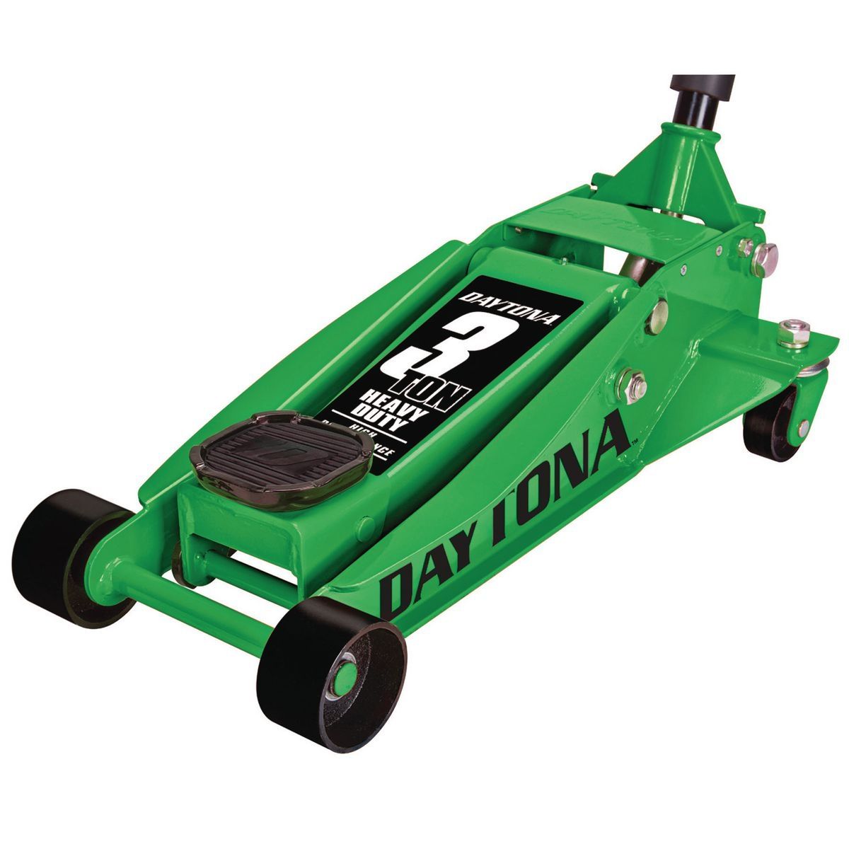 DAYTONA 3 Ton Professional Floor Jack with RAPID PUMP, Green