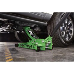 DAYTONA 3 Ton Low-Profile Professional Floor Jack with RAPID PUMP, Green