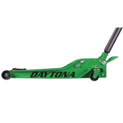 DAYTONA 3 Ton Long-Reach Low-Profile Professional Floor Jack with RAPID PUMP, Green