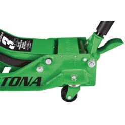 DAYTONA 3 Ton Long-Reach Low-Profile Professional Floor Jack with RAPID PUMP, Green