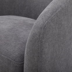 Better Homes & Gardens Bradford Wooden Base Modern Swivel Chair, Gray