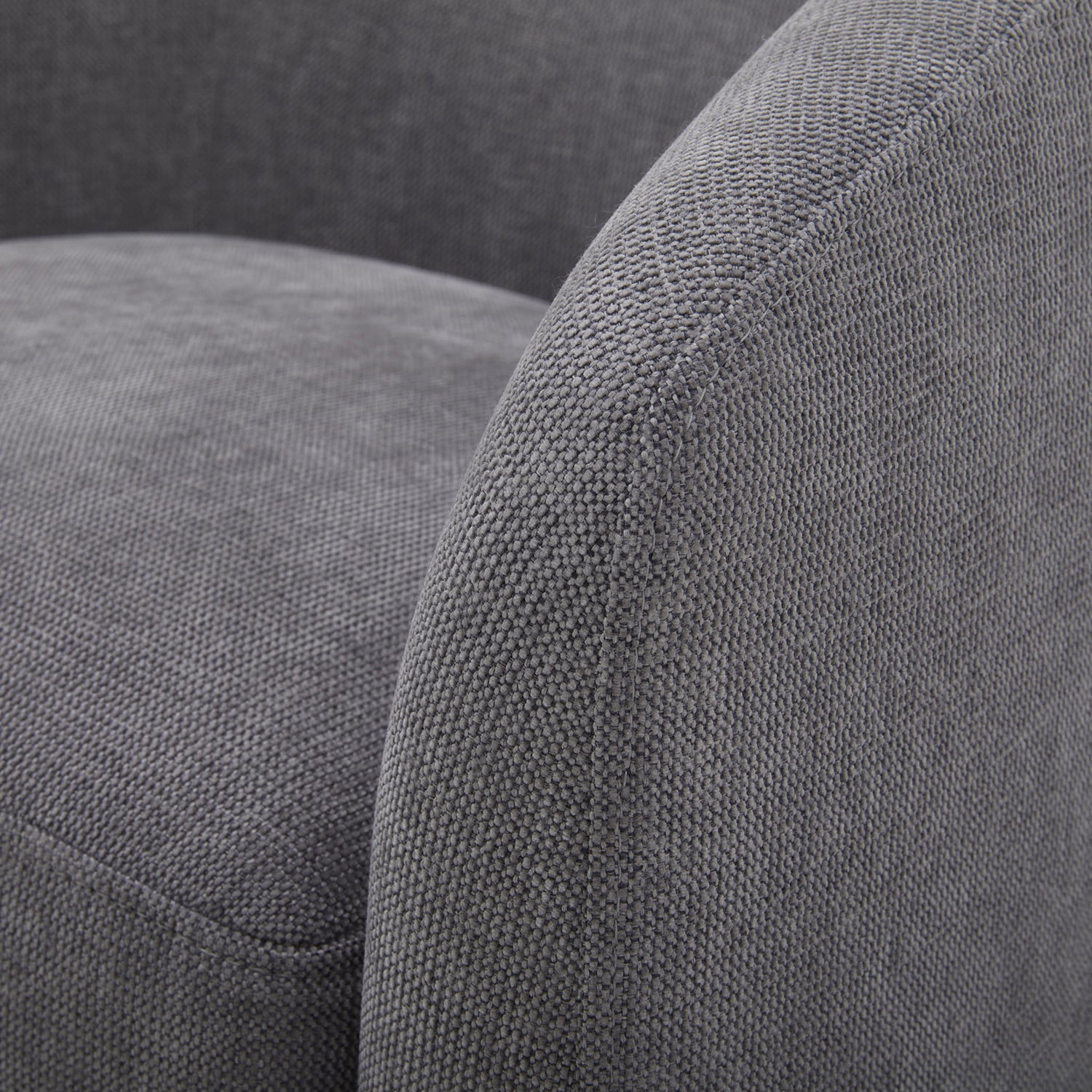 Better Homes & Gardens Bradford Wooden Base Modern Swivel Chair, Gray