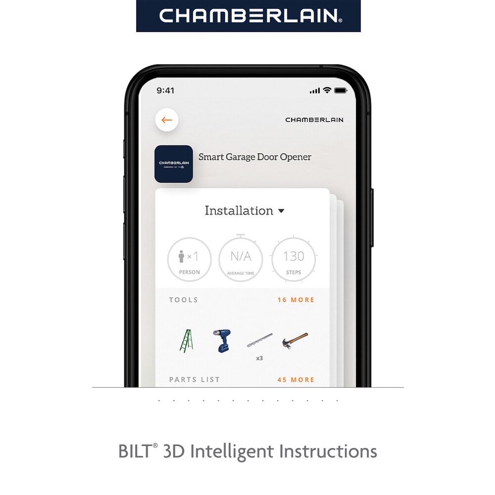 Chamberlain 1/2 HP myQ Smart Compatible Belt drive Garage Door Opener Wi-Fi Compatibility - Image 9