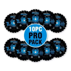 Spyder 7-1/4-in 24 -Tooth Rough Finish Tungsten carbide-tipped steel Circular saw blade Set 10 -Pack