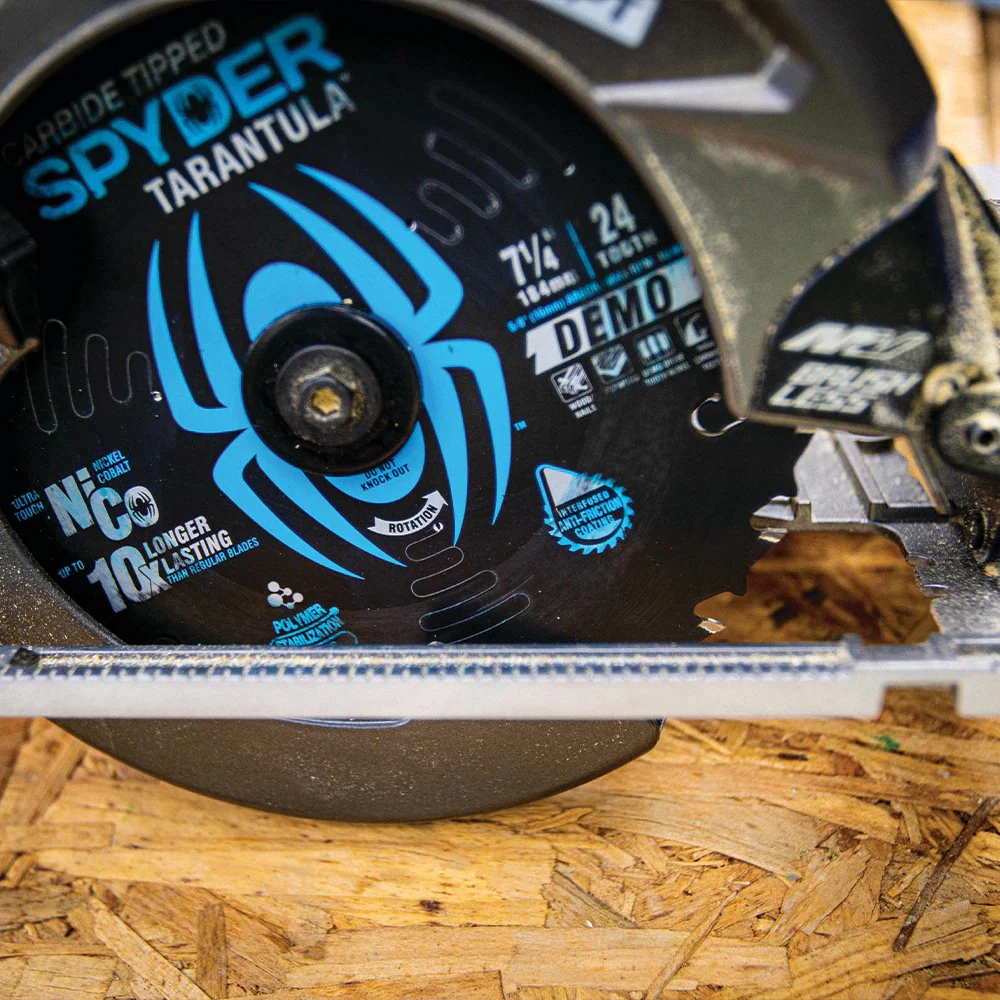 Spyder 7-1/4-in 24 -Tooth Rough Finish Tungsten carbide-tipped steel Circular saw blade Set 10 -Pack
