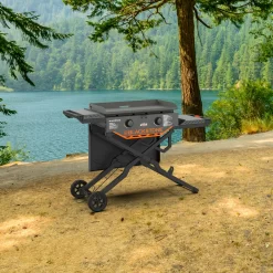 Alternative view of Blackstone Adventure Ready 2-Burner 28" Propane Omnivore Griddle with Flexfold Legs