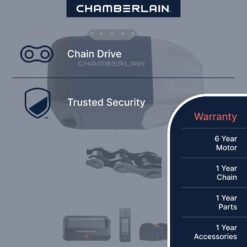 Alternative view of Chamberlain 1/2 HP Chain drive Garage Door Opener