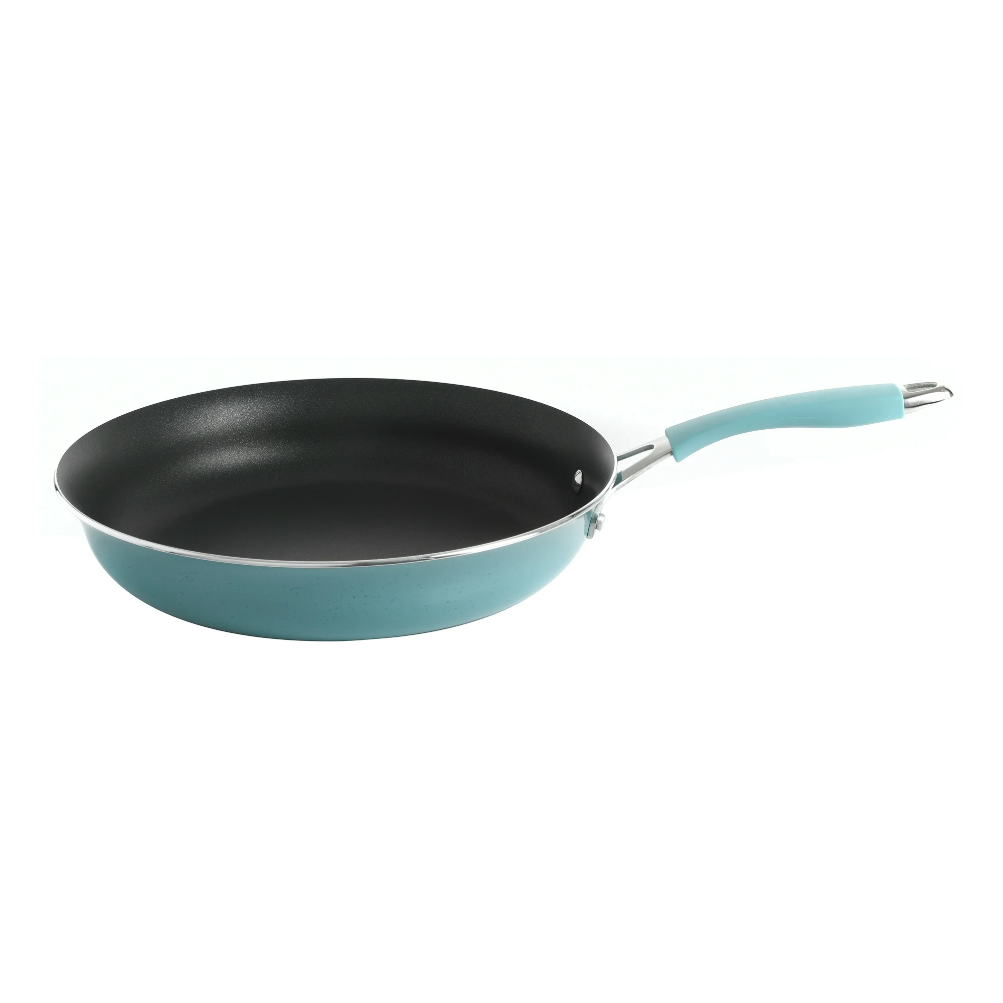 The Pioneer Woman Frontier Speckle 24-Piece Aluminum Cookware Combo Set, Turquoise, Blue