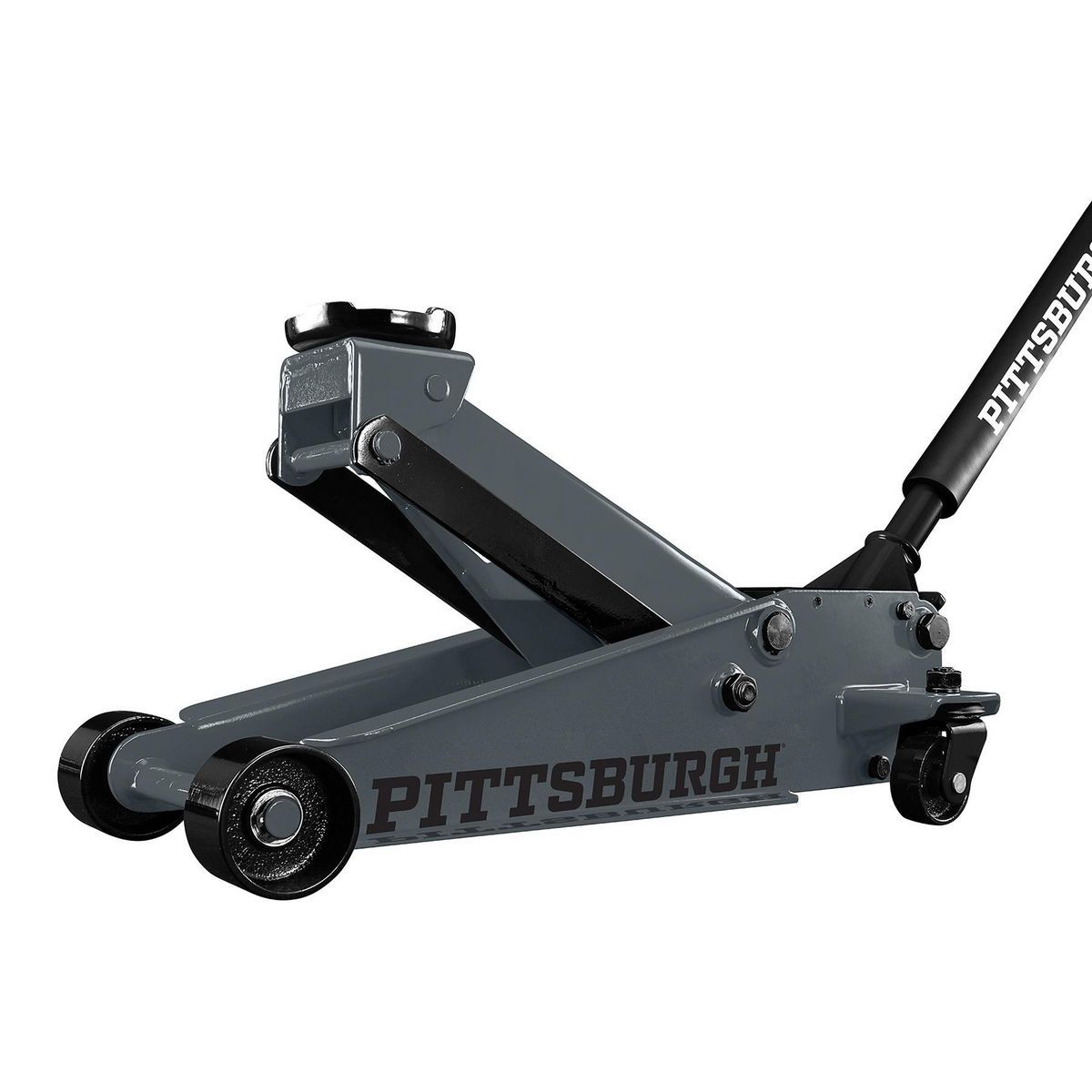 PITTSBURGH 3 Ton Floor Jack with RAPID PUMP, Slate Gray