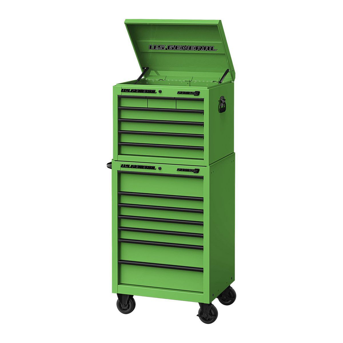 U.S. GENERAL 27 in. x 22 in. Top Chest, Series 3, Green