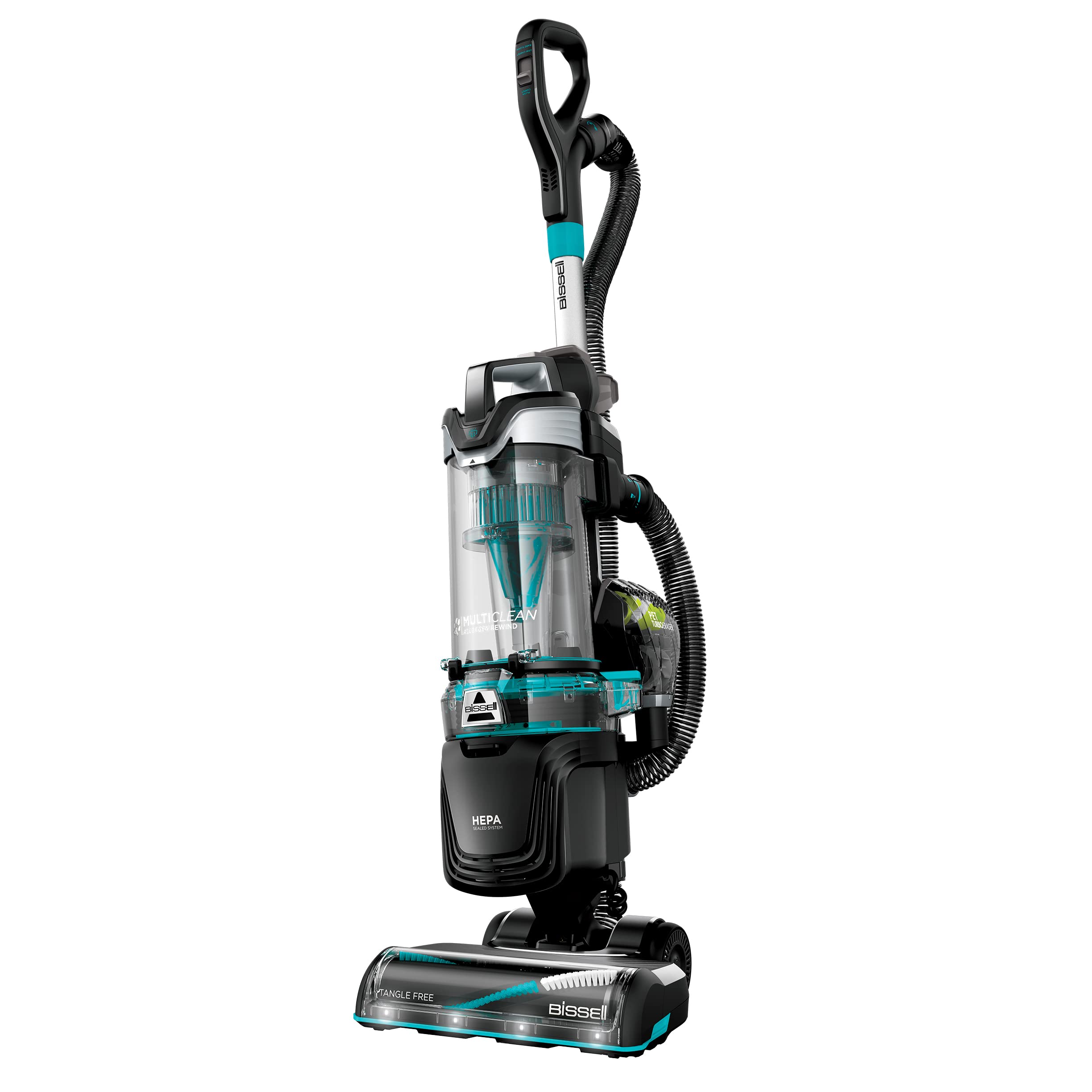 Bissell MultiClean Allergen Rewind Pet Vacuum with HEPA Filter Sealed System, Automatic Cord Rewind, 3402