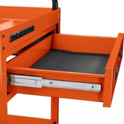 U.S. GENERAL 30 in., 1-Drawer Service Cart, Orange