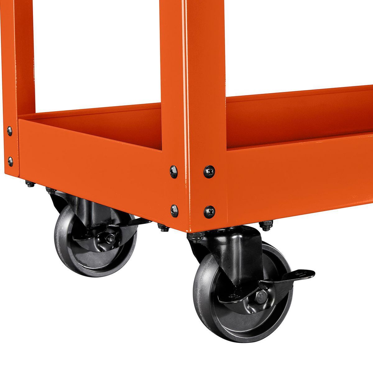 U.S. GENERAL 30 in., 1-Drawer Service Cart, Orange
