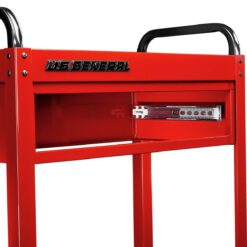 U.S. GENERAL 30 in., 1-Drawer Service Cart, Red