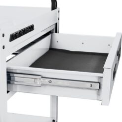 U.S. GENERAL 30 in., 1-Drawer Service Cart, White