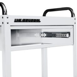 U.S. GENERAL 30 in., 1-Drawer Service Cart, White