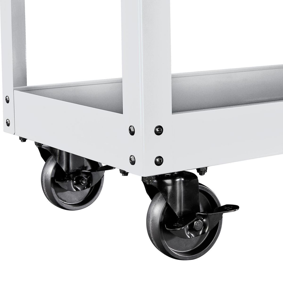 U.S. GENERAL 30 in., 1-Drawer Service Cart, White