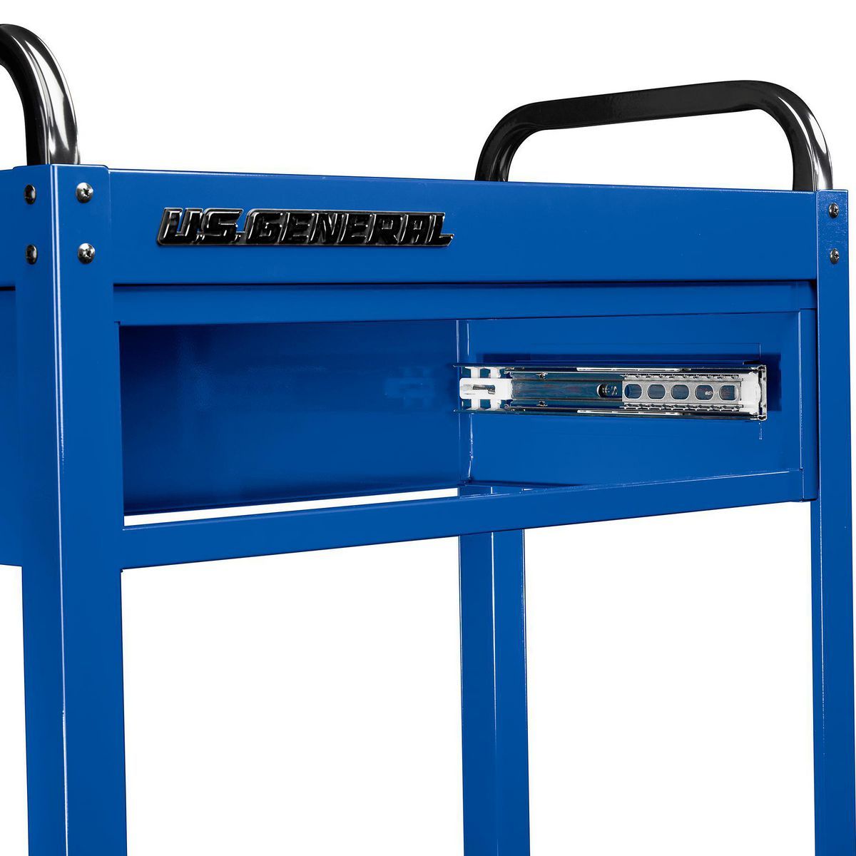 U.S. GENERAL 30 in., 1-Drawer Service Cart, Blue
