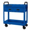 U.S. GENERAL 30 in., 1-Drawer Service Cart, Blue