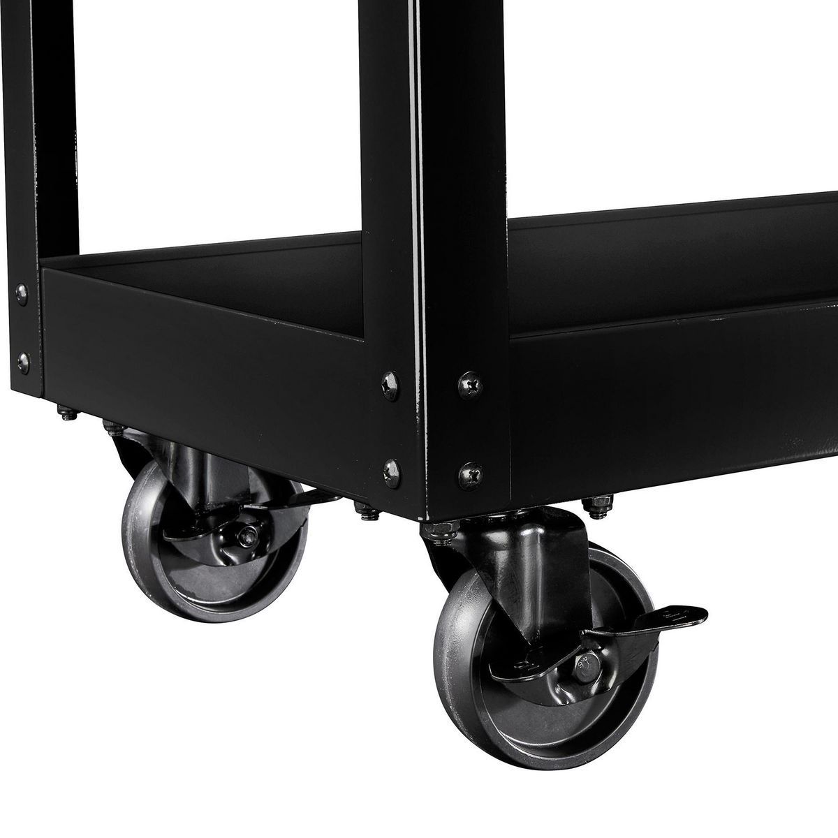 U.S. GENERAL 30 in., 1-Drawer Service Cart, Black