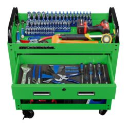 U.S. GENERAL 30 in., 1-Drawer Service Cart, Green