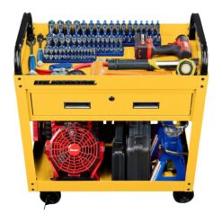 U.S. GENERAL 30 in., 1-Drawer Service Cart, Yellow