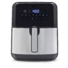 Oster DiamondForce Nonstick XL 5 Quart Digital Air Fryer, 8 Functions with Digital Touchscreen Stainless Steel