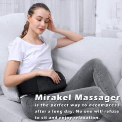 Mirakel Neck Massager, Shiatsu Back Neck Massager with Heat, Electric Shoulder Massager Pillow