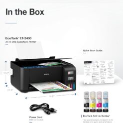 Epson EcoTank ET-2400 Wireless Color All-in-One Cartridge-Free Supertank Printer with Scan and Copy