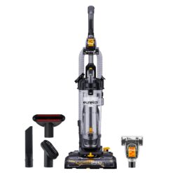 EUREKA PowerSpeed Lightweight Powerful Upright Vacuum Cleaner for Carpet and Hard Floor, Pet Turbo, Black, Yellow