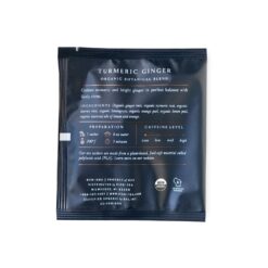 Rishi Tea Turmeric Ginger Herbal Tea - Organic Sachet Bags, Caffeine Free Ayurvedic Digestive Blend with Spicy Ginger & Citrus - 50 Count