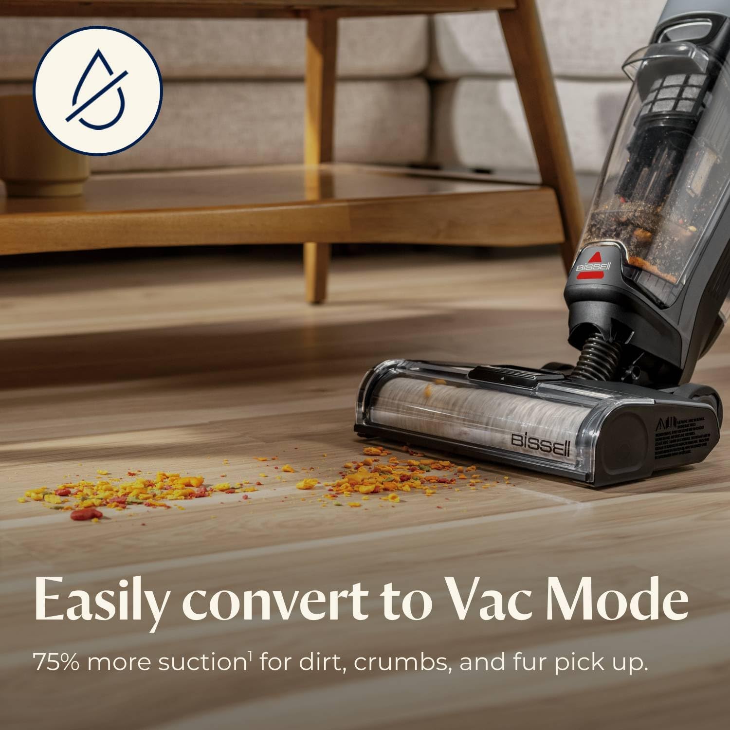 Bissell CrossWave OmniForce Cordless Multi-Surface Hard Floor Cleaner Wet Dry Vacuum with Dedicated Dry Vacuum Mode, 3882