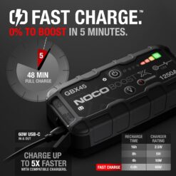 NOCO Boost X GBX45 1250A 12V UltraSafe Portable Lithium Jump Starter, Car Battery Booster Pack