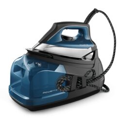Rowenta Steam Iron for Clothes, Steam Pro Stainless Steel Soleplate, 1.1L Removable Tank, 1800W, Blue