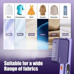 looptop Steamer for Clothes, 100-240V Travel Steamer for Clothes Portable, Strong Penetrating Steam, Global Travel