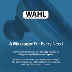 Wahl Deep Tissue Corded Long Handle Percussion Massager - Handheld Therapy with Variable Intensity to Relieve Pain in The Back